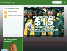 Tablet Screenshot of dhs.dublincityschools.us